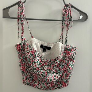 NWT Lulus Floral Crop Top